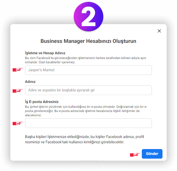 Facebook Business Manager Hesabı Oluşturma
